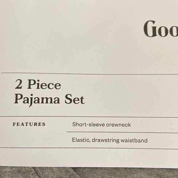 Goodfellow & Co Men's Knit Pajama Set NWT shorts sleeves long pants Sz 32/34 - Picture 3 of 7